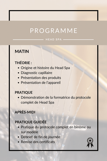 Formation Head Spa - Présentiel 1 jour (8h)